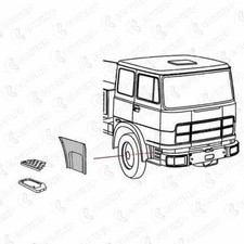 Fianchetto pedana anteriore destro Fiat 684 Fiat 330 684-230    4674255