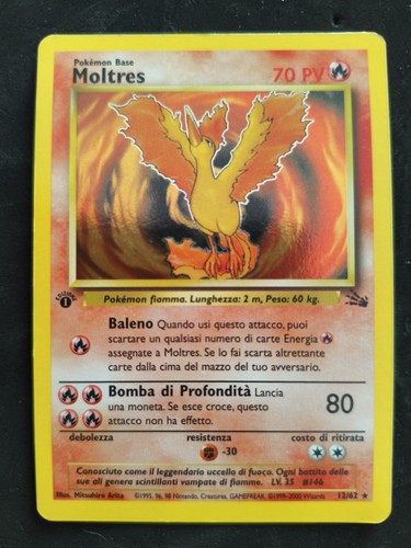 Pokémon moltres holo - moltres, 12/62