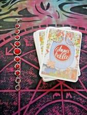 MAZZO COMPLETO RARO VINTAGE 64 CARTE DIVINAZIONE I-CHING ANNA BELLA ANNABELLA + 