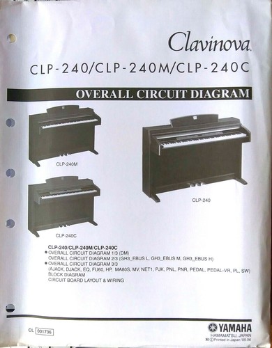 Yamaha clp 240 240m 240c - yamaha, clp-240
