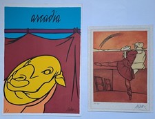 Valerio adami serigrafia - valerio,