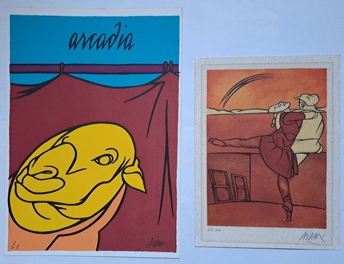 Valerio adami serigrafia - valerio,