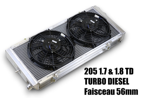 Radiateur alu 205 - radiateur, td