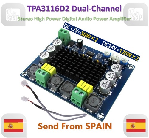 Tpa3116d2 dual channel - tpa3116d2, dual-channel