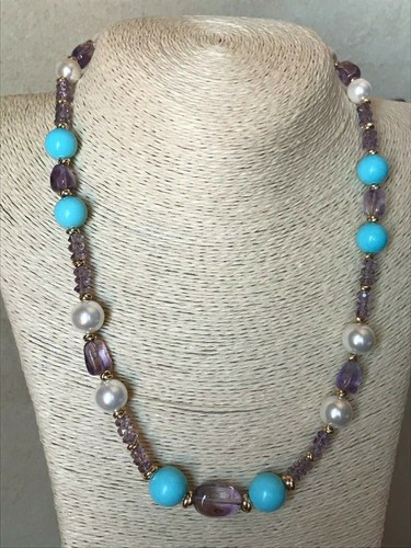 Collana donna pietre - , di