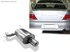 Scarico Sportivo Mitsubishi Lancer Evolution IX Evo 9 1X100MM Rotondo Con Abs.