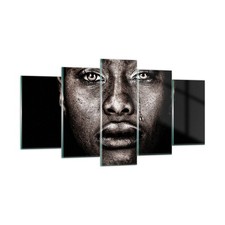 Quadro su Vetro 160x85cm Nero