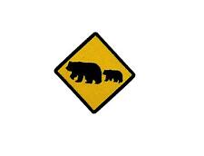 Patch toppe toppa ricamate termoadesiva backpack Orso animali grizzly