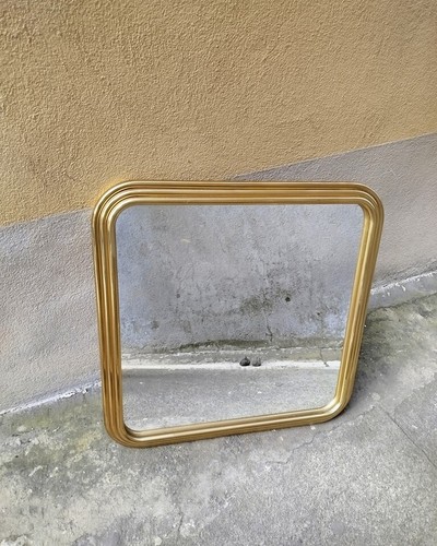 Specchio cornice ottone anni