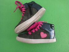 Scarpe sneakers cerniera Velcro strappo stringhe bambina bimba 26 fuxia  geox