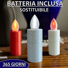 LUMINO CIMITERO VOTIVO lumini a batteria lunga durata 1 Anno 3,2x10cm