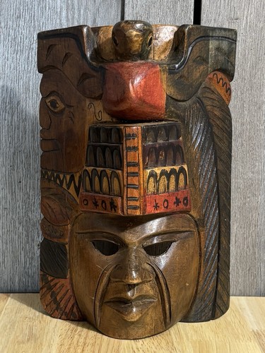 Maschera maya legno - maschera,