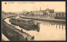 CPA La Bassée, Le Canal et