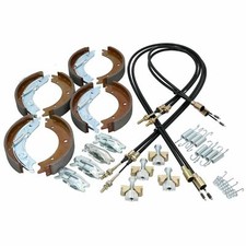 Kit completo ganasce freno e cavi per rimorchio pianale Ifor Williams LM146 L...