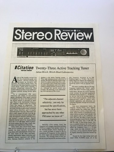 Stereo review harman - stereo, kardon