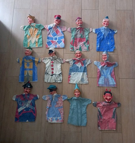 Lotto burattini marionette - 12,