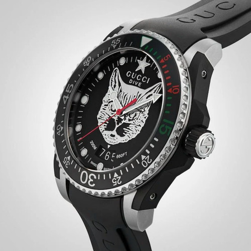 Gucci dive mystic cat - dive, black