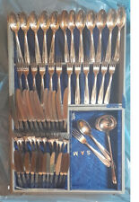 VINTAGE LUXURY POSATE SAMBONET SERVIZIO da 12 63 PEZZI ARGENTO SCATOLA ORIGINALE