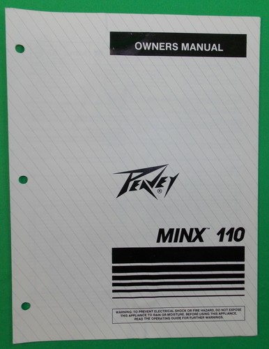 Peavey minx 110 1989 rare - 1989,