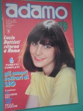 B ADAMO N 10 Rarissimo con FIGURINE 1981Lucio Battisti Lio Woody Allen G. Guida