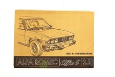 LIBRETTO ALFA ROMEO MANUALE