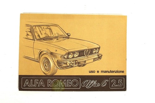 Libretto alfa romeo - libretto, manuale