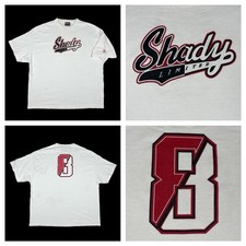 MAGLIETTA VINTAGE Y2K SHADY LTD EMINEM DOPPIA FACCIA GRAFICA UOMO 2XL ANNI 2000 RAP