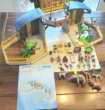 Playmobil 5921 Zoo Visita al Parco Faunistico, 100% completo, condizioni vedi, senza polvere 