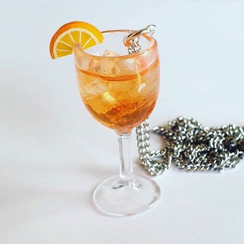 Unica collana aperol spritz - collana,