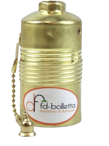 Portalampada ottone con