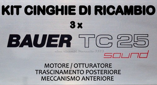 Kit cinghie ricambio 3 x - di,