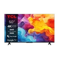 TCL Smart TV 50" Display LED 4K UHD Sistema Google TV Classe F Titanio 50P61B