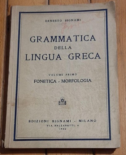 Grammatica della lingua - della, greca