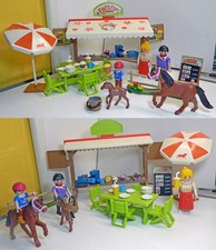 PLAYMOBIL COUNTRY 70519: PONY CAFE' con 3 PERSONAGGI + 2 CAVALLI - COME DA FOTO