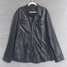 Giacca camicia pelle di capra