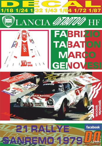 Decal lancia stratos - lancia,