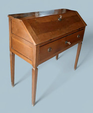 scrivania antica Scrittoio a ribalta in noce massello luigi XVI