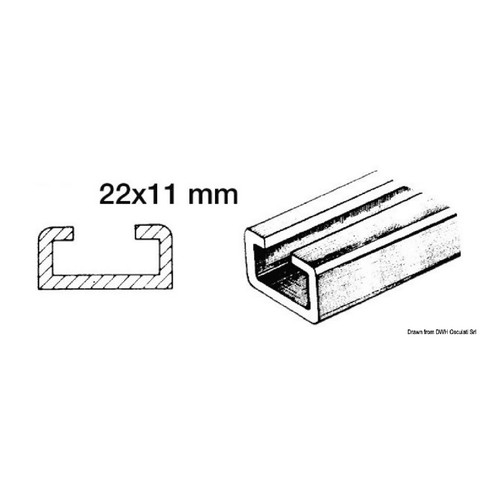 Osculati rotaia alluminio e - rotaia,