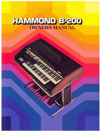 Hammond 200 owners - b-200, manual