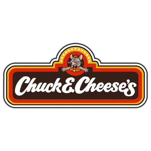 Adesivo chuck cheese s logo - chuck, e.