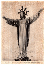 Padova Tempio del Sacro Cuore la venerata statua f.g.  Padova