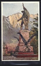 Cartolina d'artista E.F. Hofecker: Innsbruck, monumento ad Andreas Hofer 