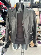 JJ. SCOTT giacca in vera pelle usato donna woman tg 40 nero LLV161