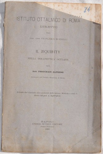 Fortunati oculistica jequirity - fortunati,