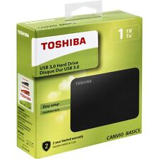 Disco rigido esterno 2,5" 1TB Toshiba Canvio Basics USB 3.0 black HDD notebook