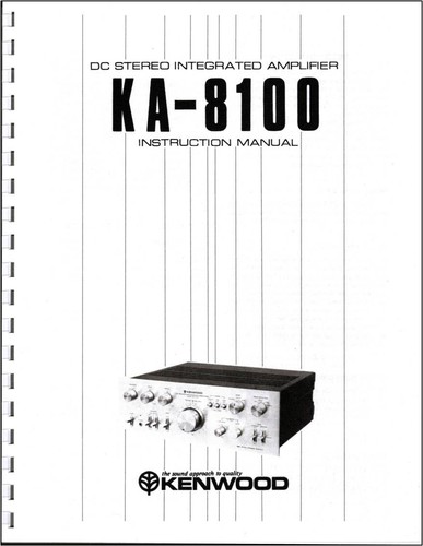 Kenwood 8100 amplificatore - ka-8100,