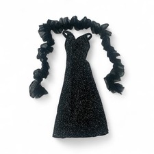 Vintage Mattel 1977 Superstar Barbie 50° Anniversario Abito Nero Scintillante 9837