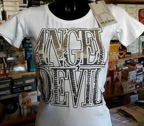 Shirt maglia donna angel - t-shirt,