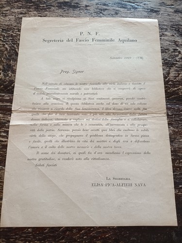 Documento storico n f - documento,