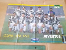 Poster calcio vintage JUVENTUS Coppa Uefa 1993/Guerin Sportivo 